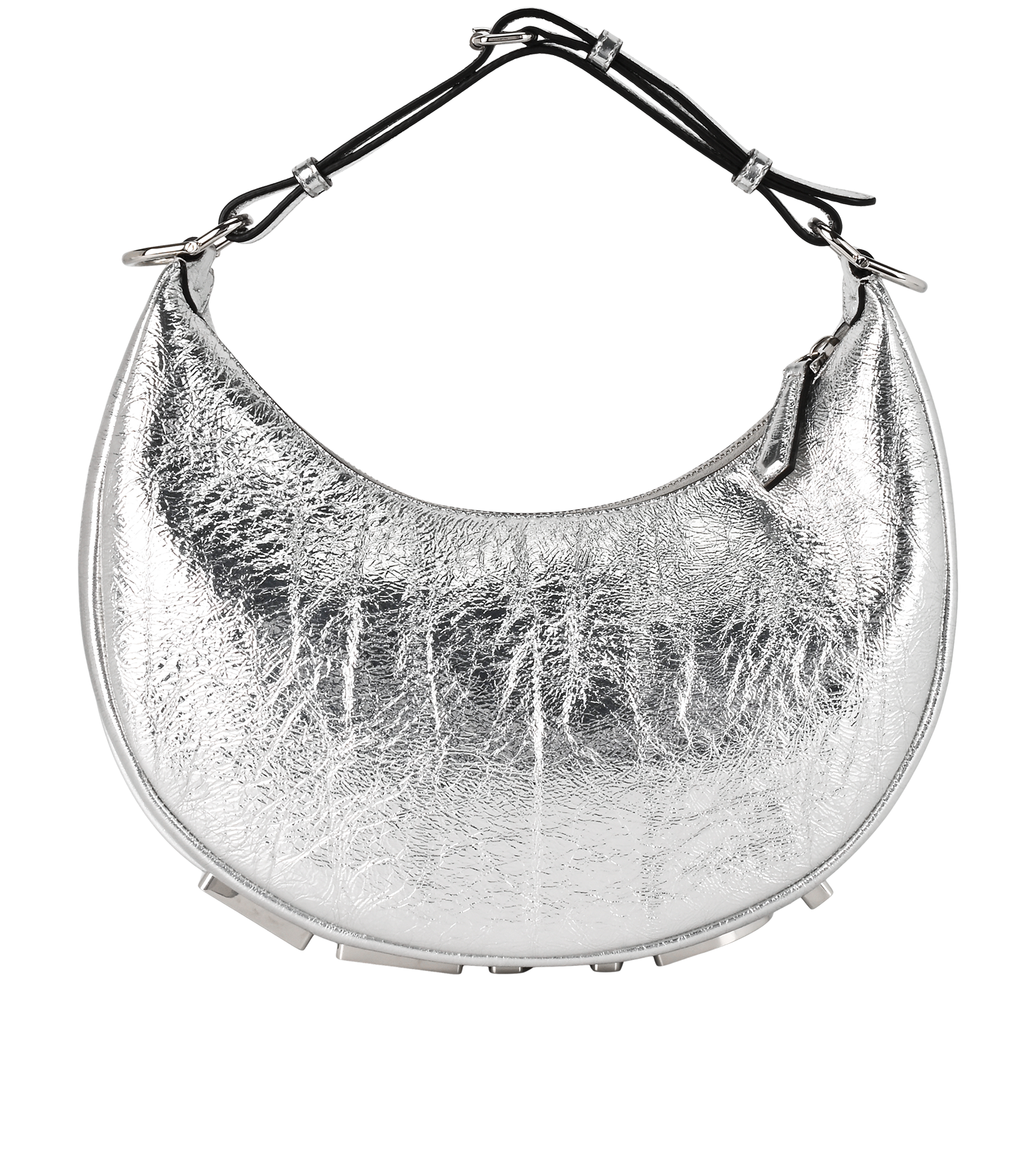 Small Fendigraphy, &pound;1,400, Handbags, Silver, Leather, Back view